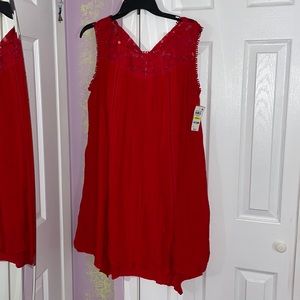 Flowy Summer Red Dress